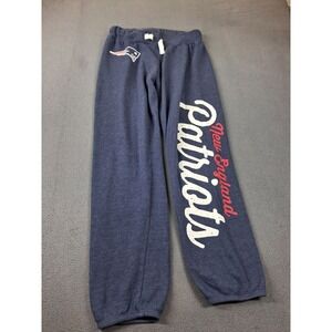 NFL Team Apparel Pants Womens S Blue New England Patriots Drawstring Jogger